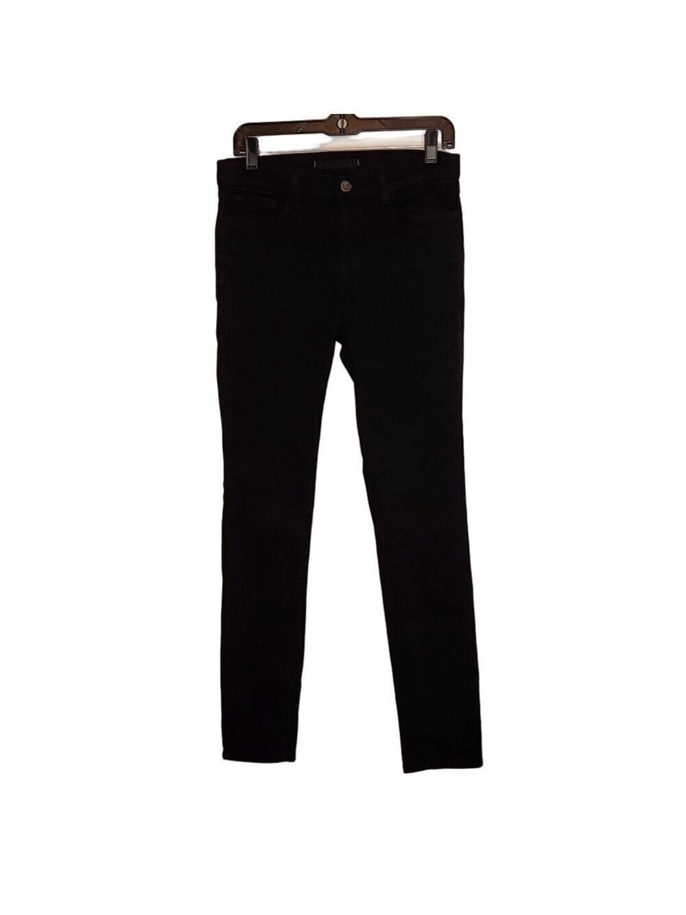 J Brand Women's Black Mid Rise The Skinny Jeans Sz: 28 style #S11C006 in Shadow - Picture 3 of 14